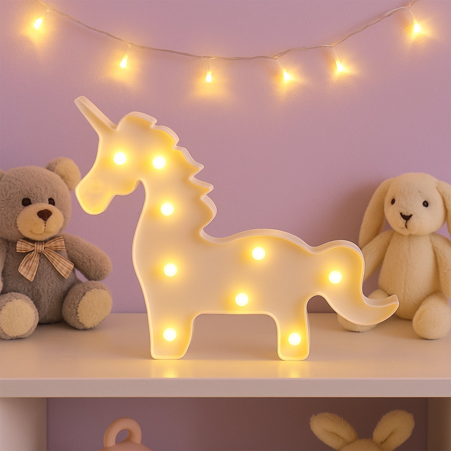 Unicorn Shaped LED Decorative Night Light (1 Pc) Unicorn Shaped LED Decorative Night Light (1 Pc)